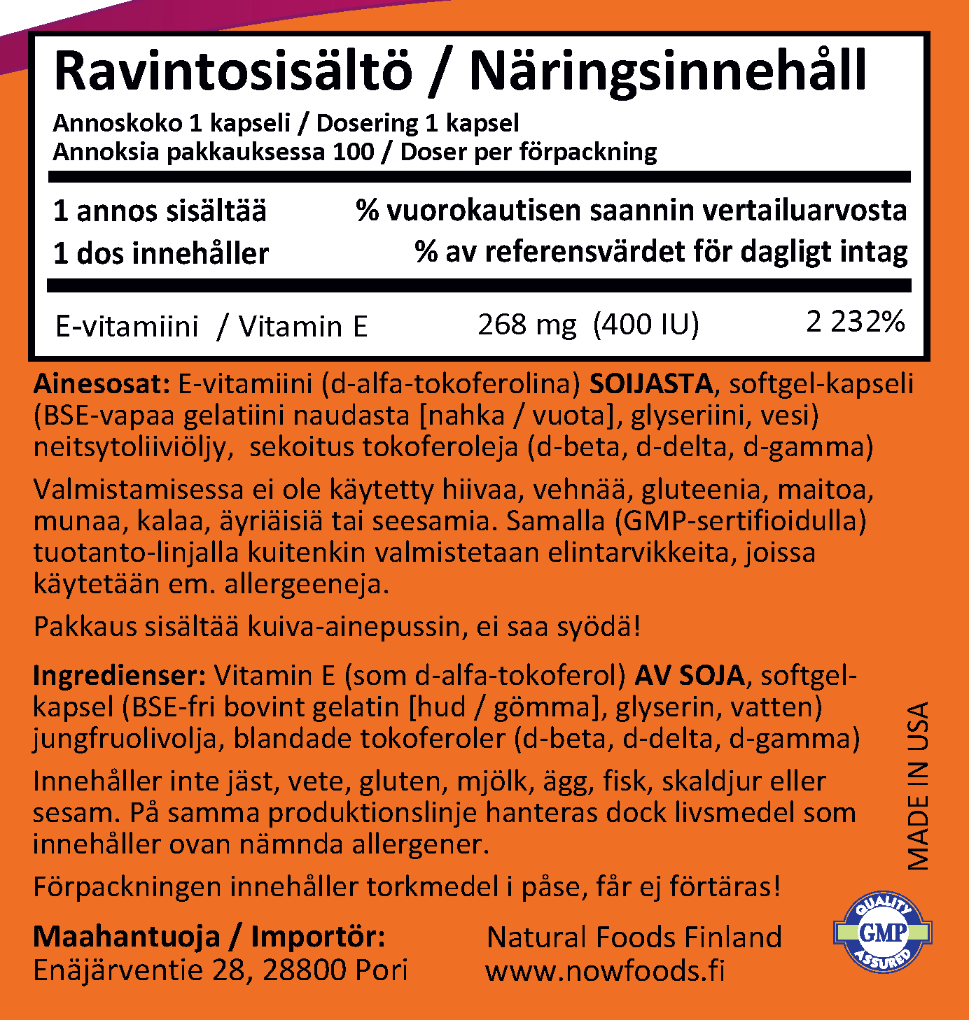 E-400 (100 kapselia)