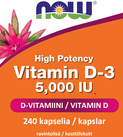 Vit D-3 5000IU (240 kapselia)