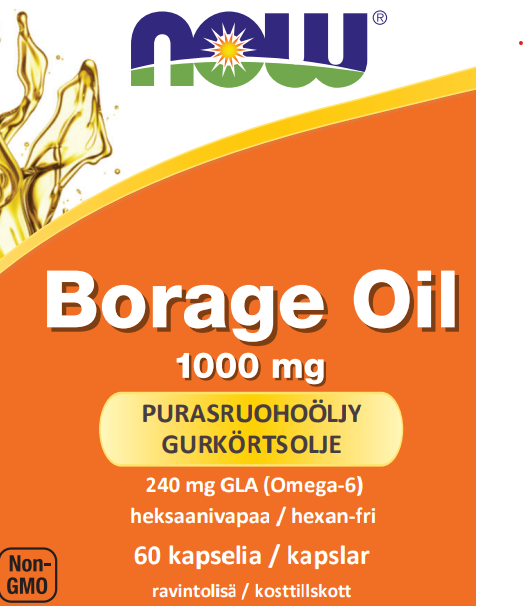 Borage Oil 1000 mg (60 kapselia)