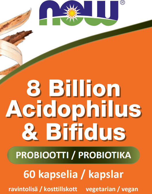 8 Billion Acidophilus & Bifidus (60 kapselia)