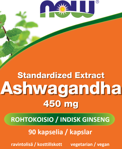 Ashwagandha 450mg (90 kapselia)