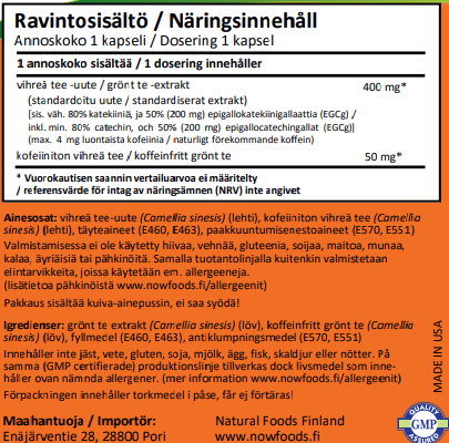 EGCg 400mg (180 kapselia)