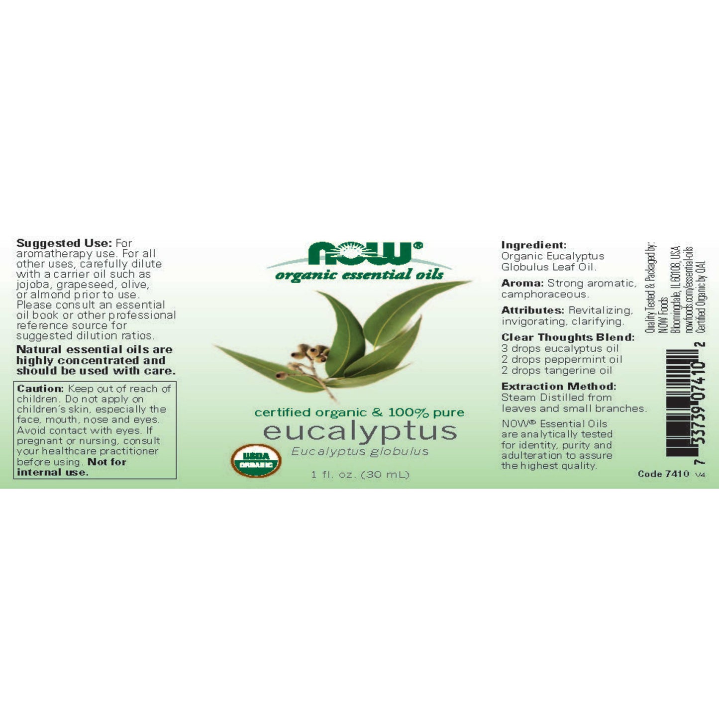 Organic Eucalyptus Oil (30 ml)