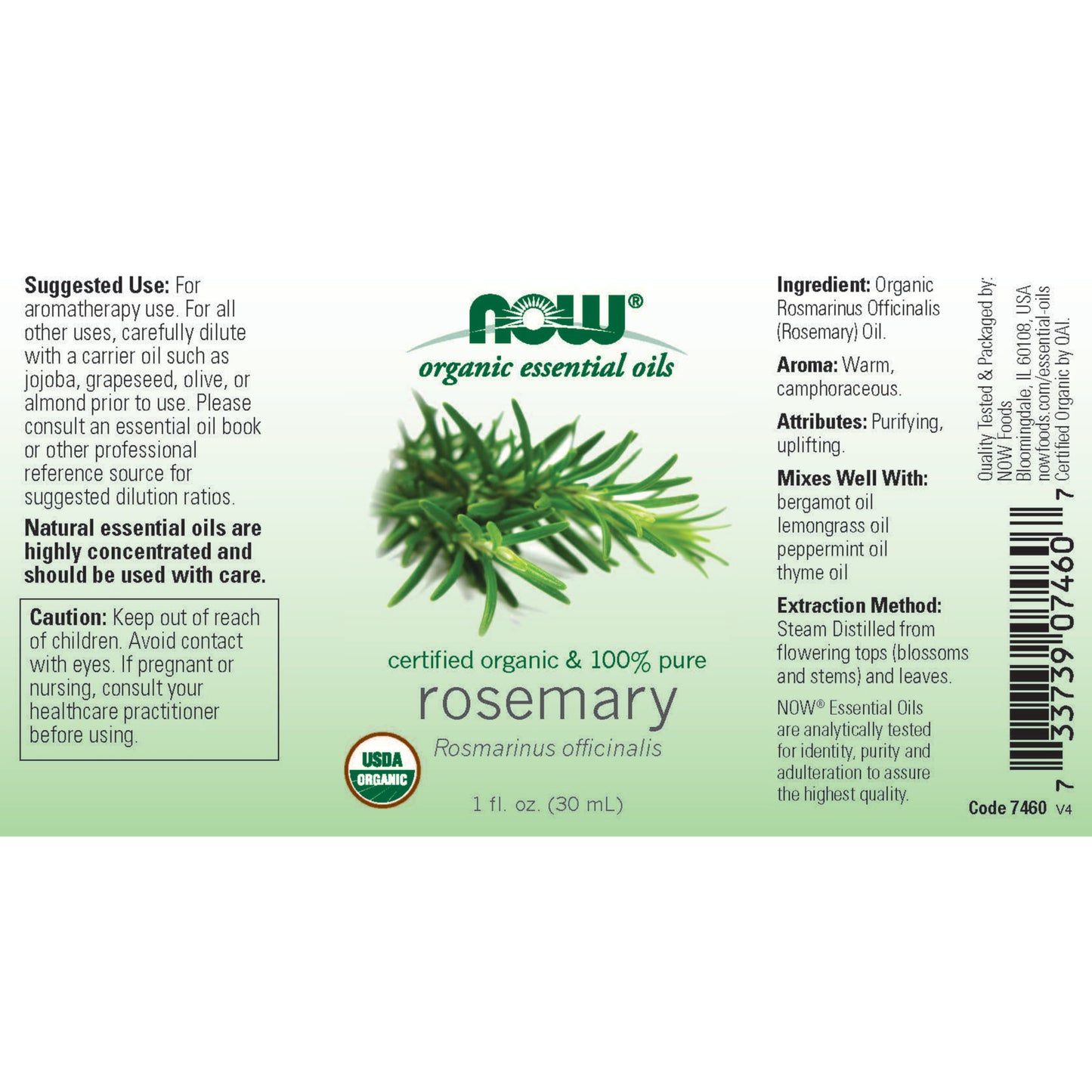 Organic Rosemary Oil (30 ml)