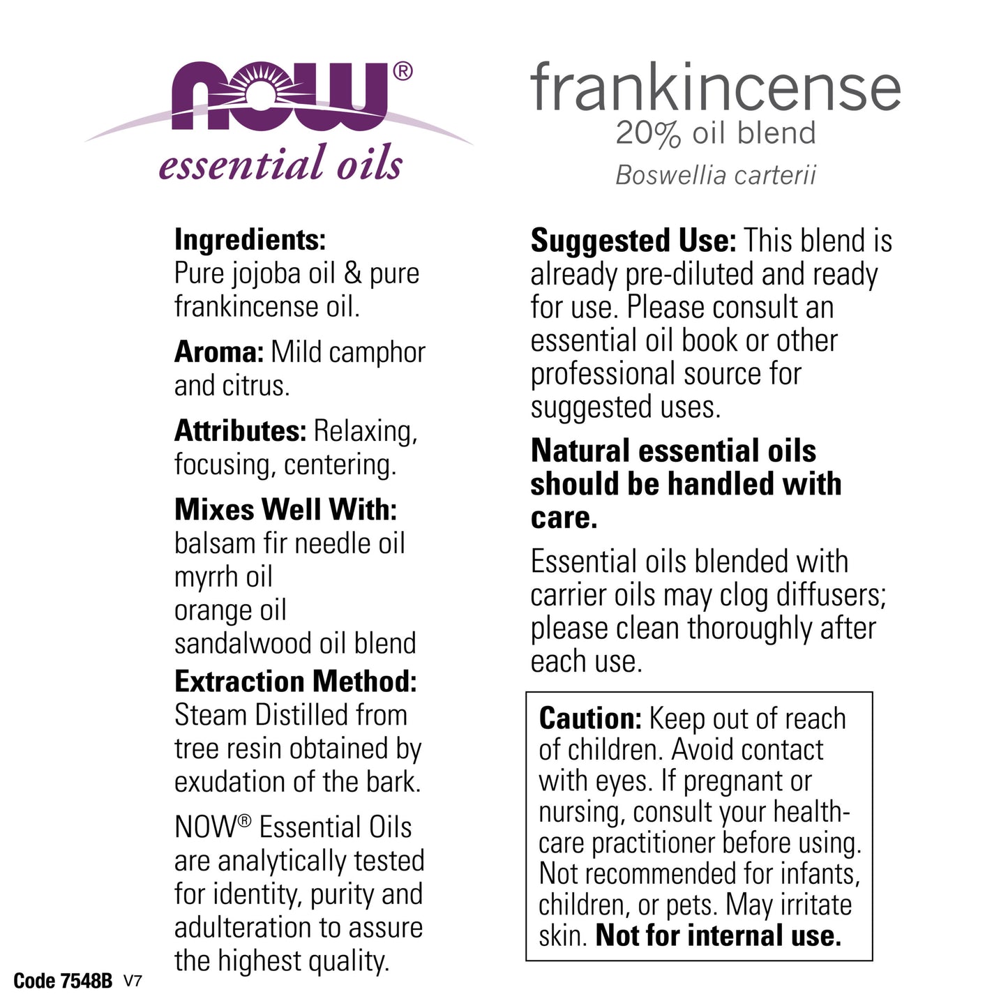 Frankincence 20% Blend (30 ml)