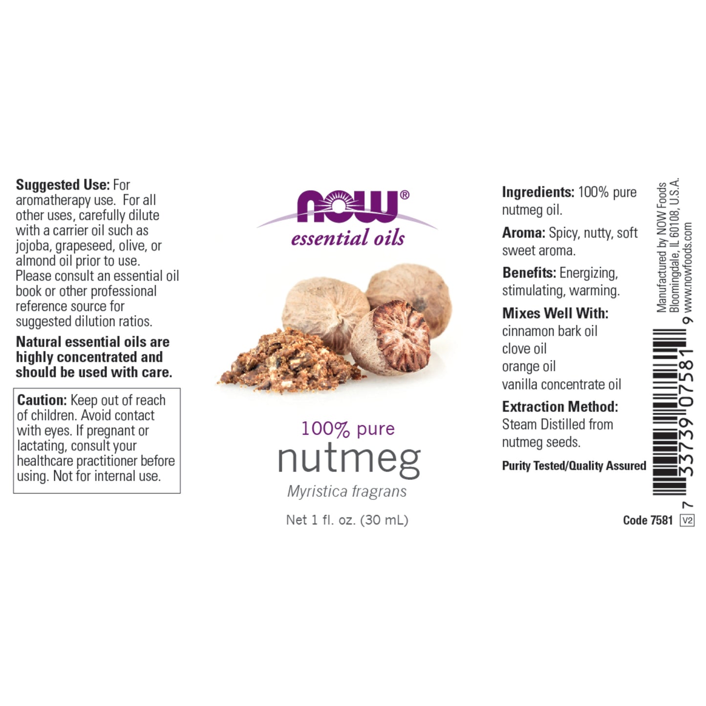 Nutmeg Oil (30 ml)