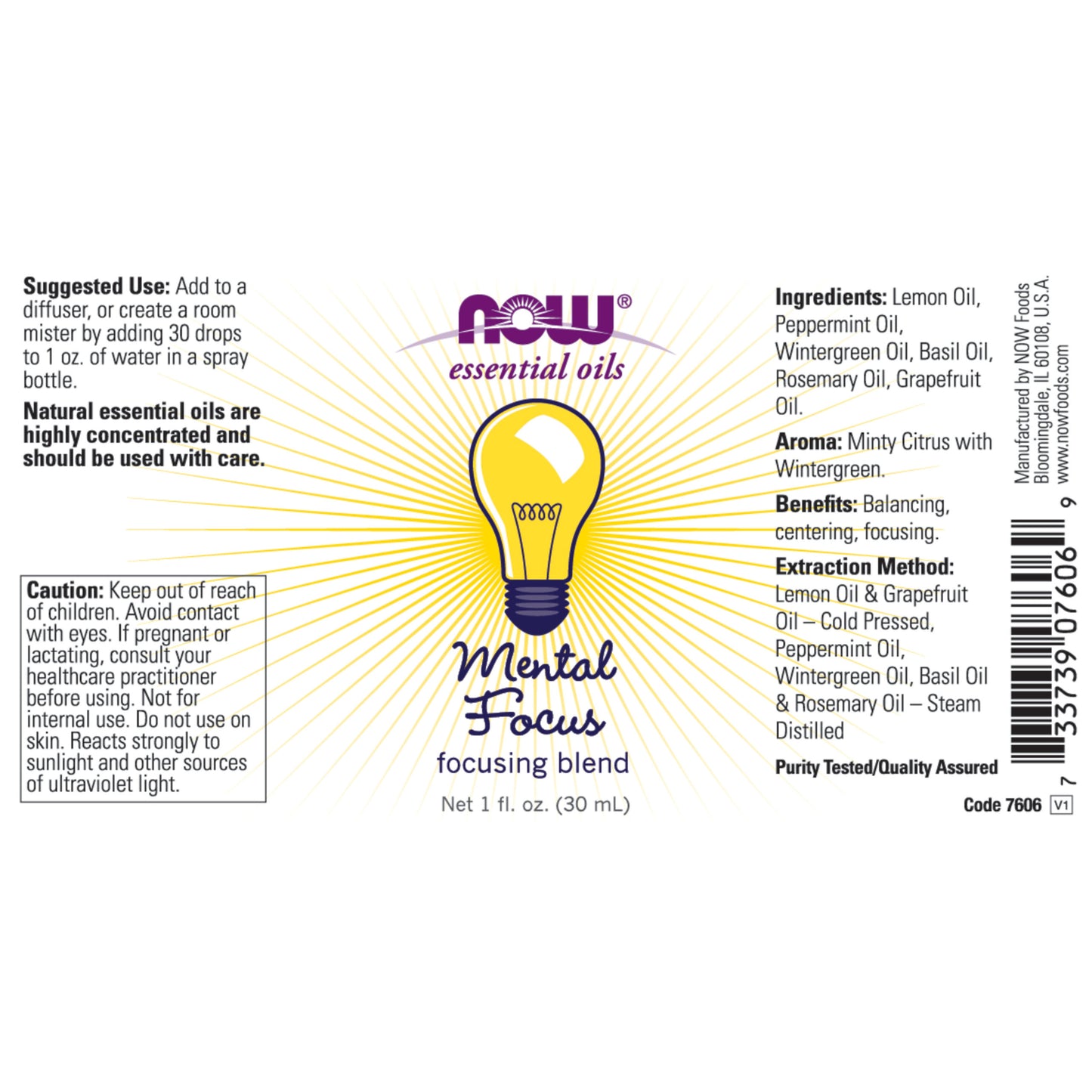 Mental Focus Oil Blend (30 ml)