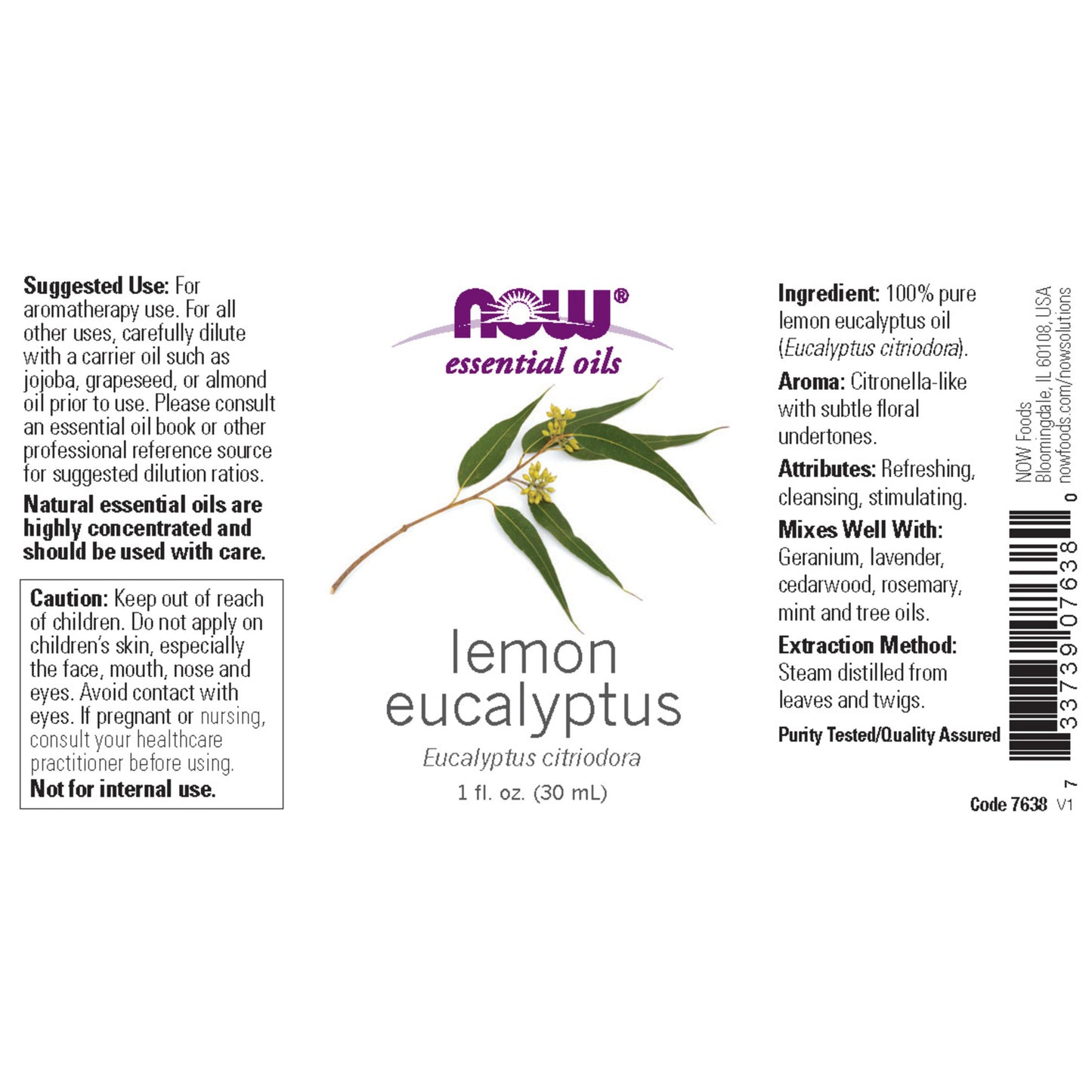Lemon Eucalyptus (Citiridora) Oil (30 ml)