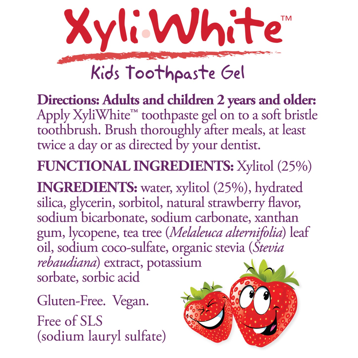 XyliWhite Strawberry Splash hammastahna (85 g)
