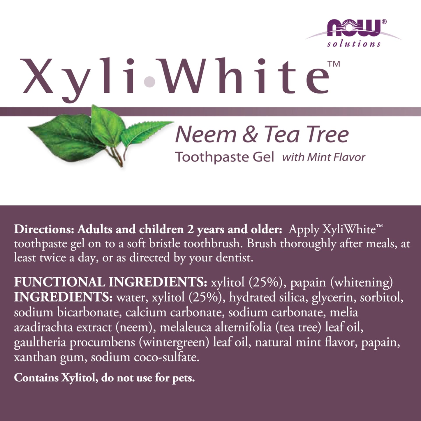 XyliWhite Neem & Tea Tree hammastahna (181 g)