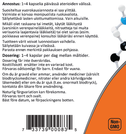 L-Citrulline 750mg (90 kapselia)