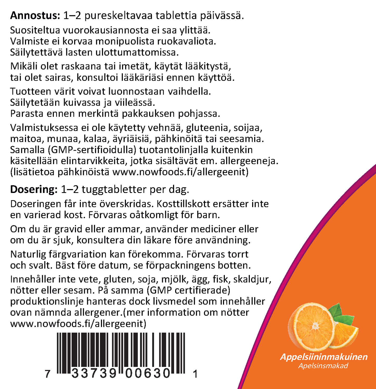 C-500 Chew Orange (100 tablettia)