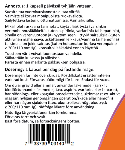 Nattokinase 100mg (60 kapselia)