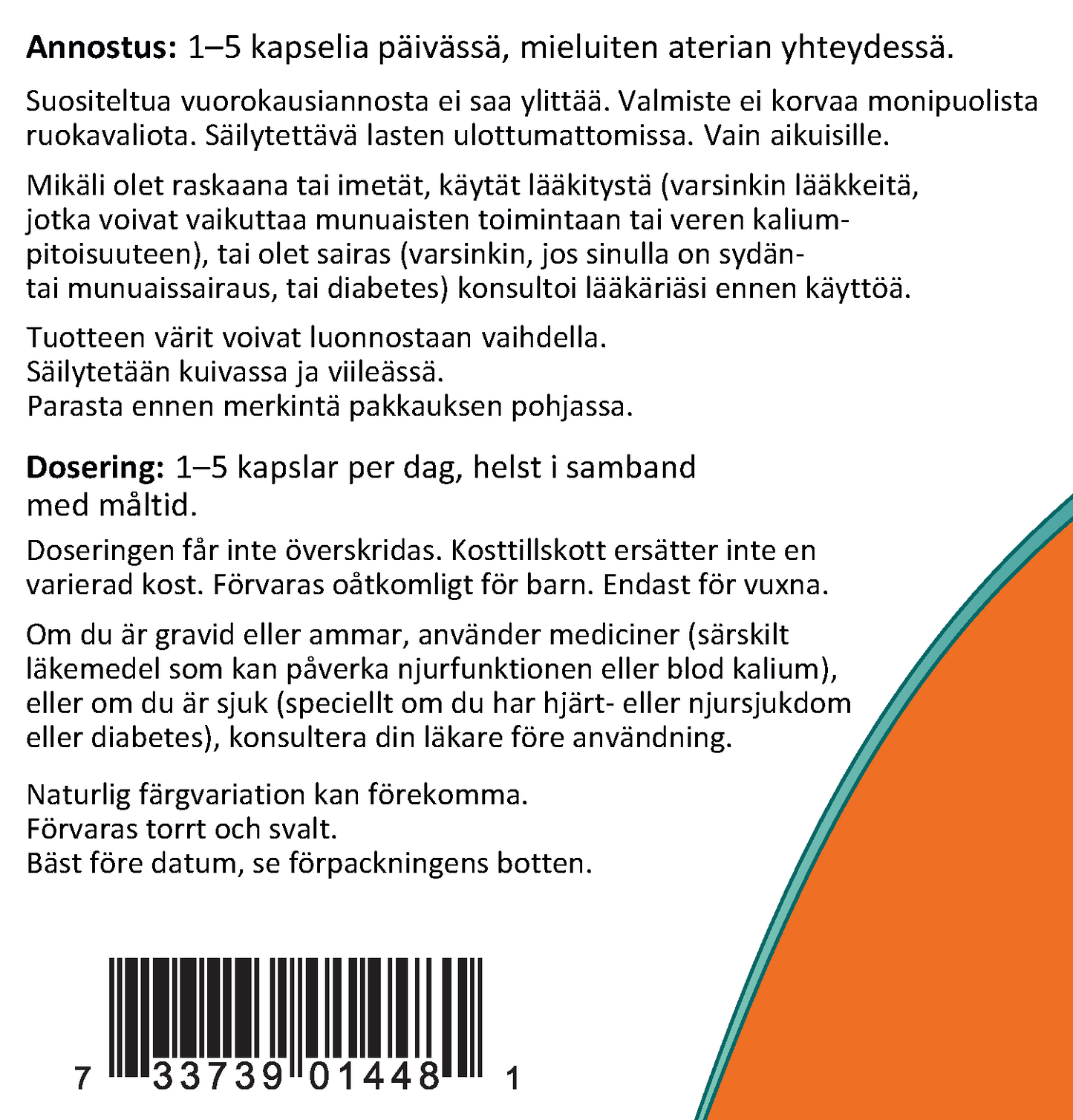 Potassium Citrate (180 kapselia)