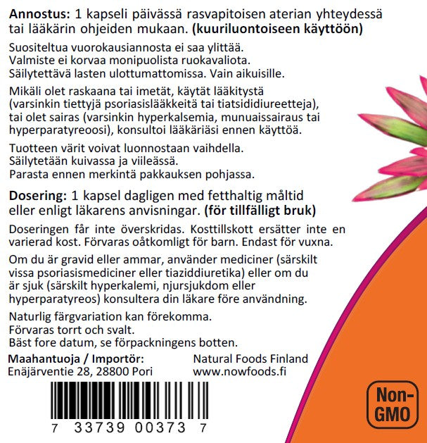 Vit D-3 5000IU (240 kapselia)