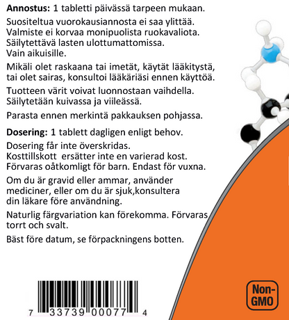L-Cysteine 500mg (100 tablettia)