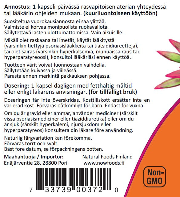 Vit D-3 5000IU (120 kapselia)