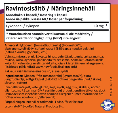 Lycopene 10mg (60 kapselia)
