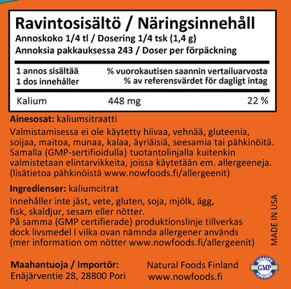 Potassium Citrate Powder (340g)