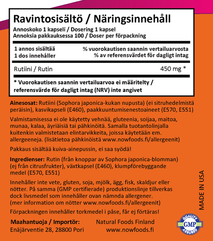 Rutin 450mg (100 kapselia)