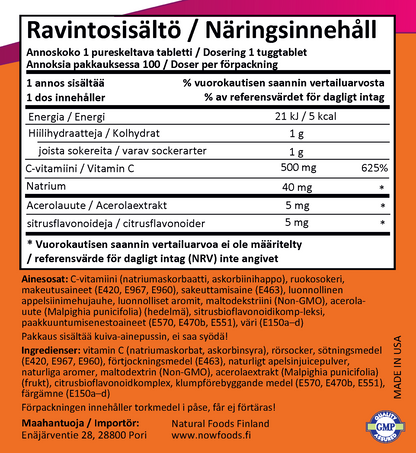C-500 Chew Orange (100 tablettia)