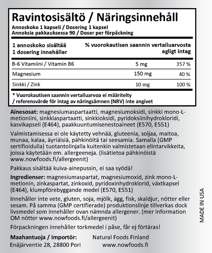 ZMA 800mg (90 kapselia)