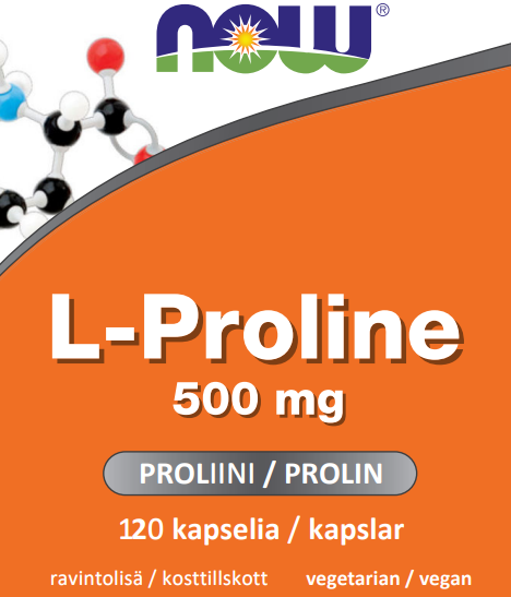 L-Proline 500mg (120 kapselia)
