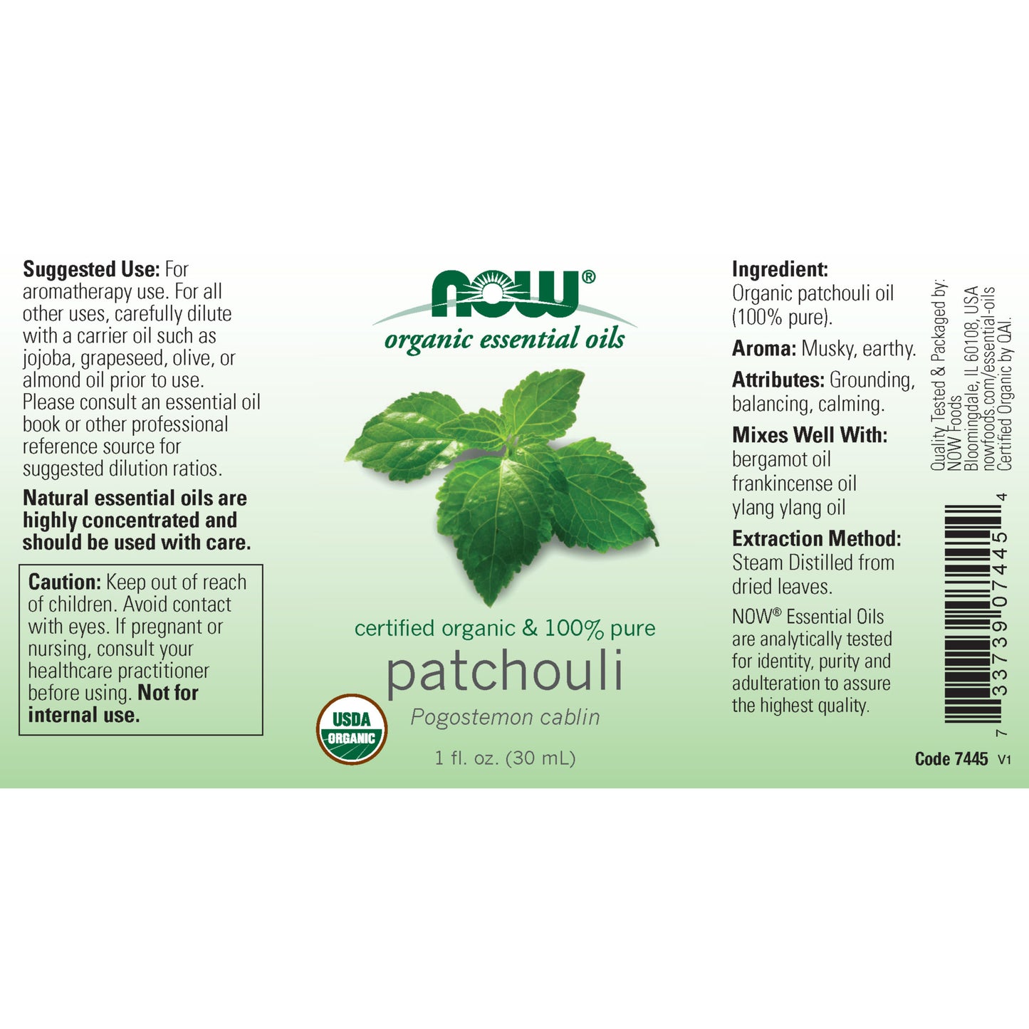 Organic Patchouli Oil (30ml)