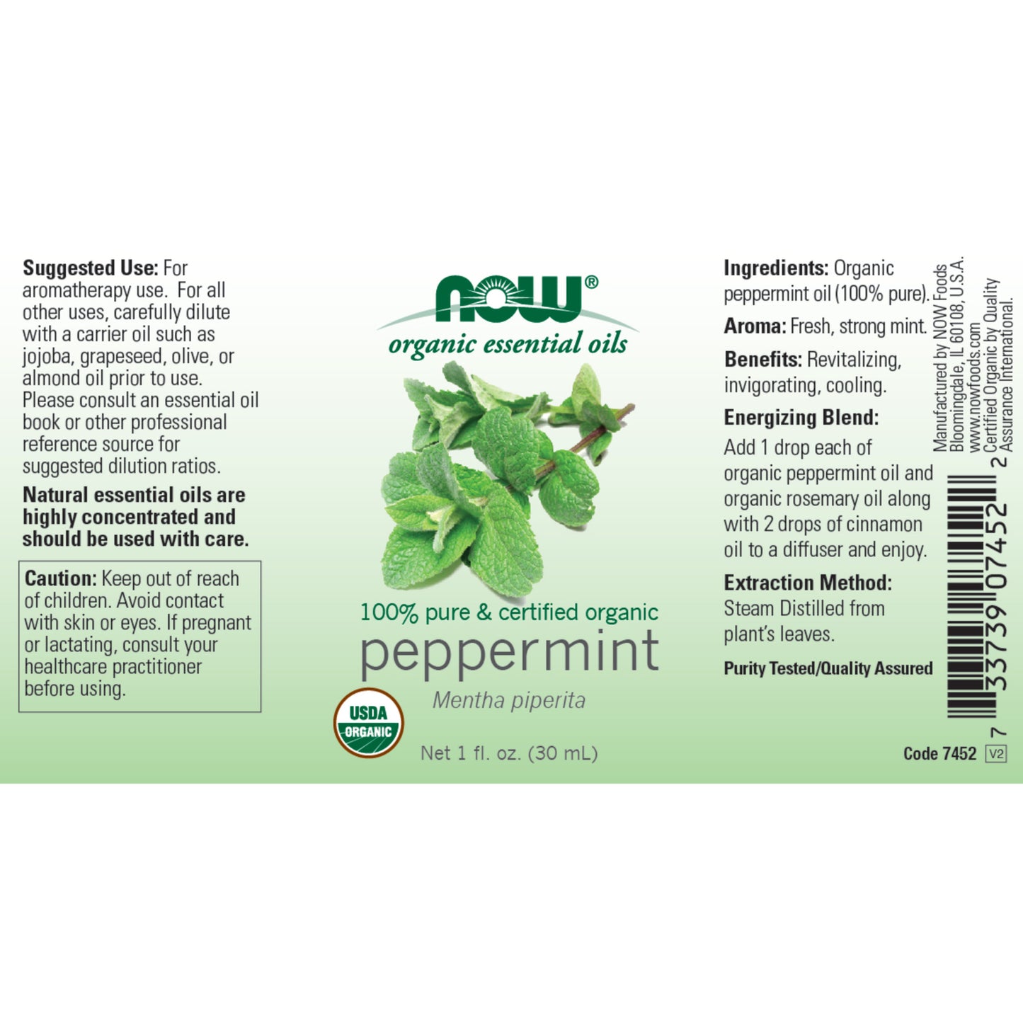 Organic Peppermint Oil (30 ml)