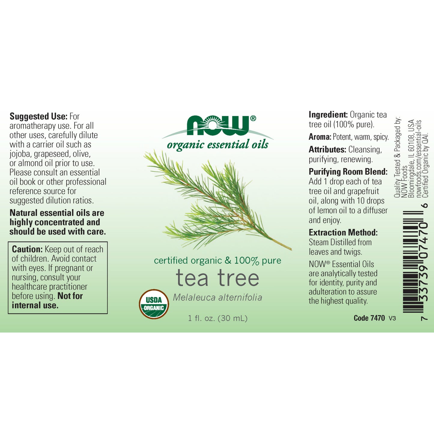 Organic Tea Tree Oil (30 ml)