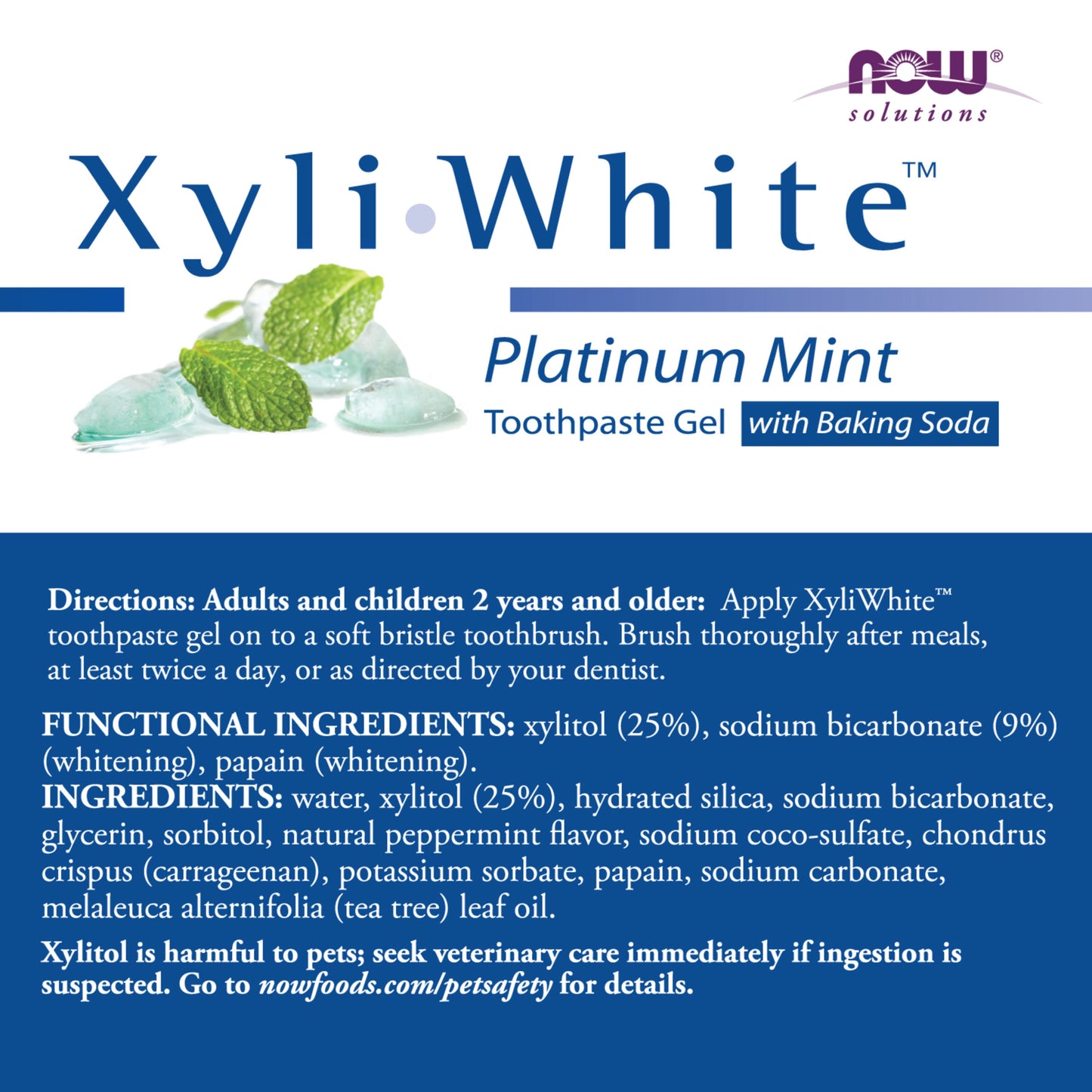 XyliWhite Platinum Mint hammastahna (181 g)